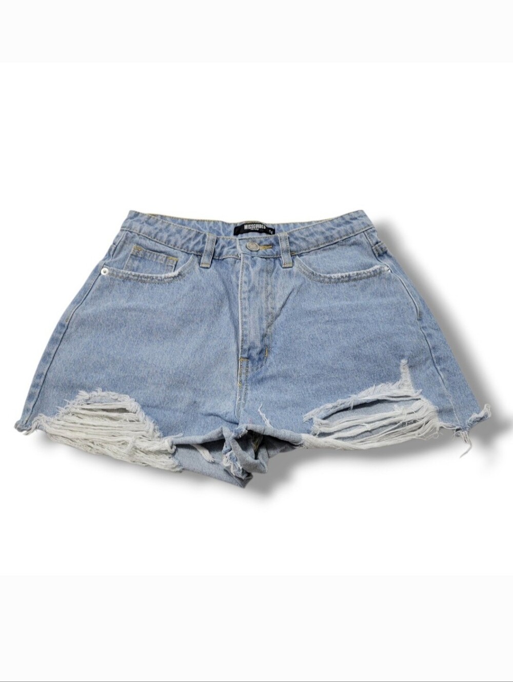 Missguided Shorts Size 2 XS W24"xL2" - Missguided Petite Denim Shorts Distressed